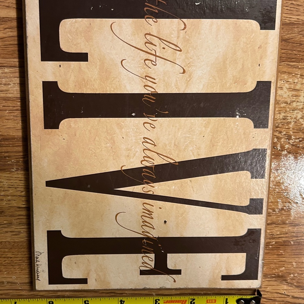Source Unknown Tan and Brown Art & Decals Wall Decor